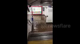 Spain: Flooding At Madrid Metro Stations Bring Chaos