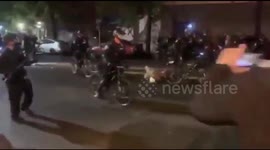 Seattle police officer on bicycle runs over protester's head during Breonna Taylor demonstration