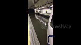 Spain: Flooding At Madrid Metro Stations Brings Chaos 2