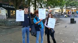 Counter protesters at anti mask  demo norwich