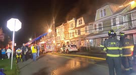 1st alarm rowhome fire Shamokin, Pa