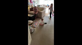 Cute Little Girls First steps and Moms Celebration Moments Captured On Camera