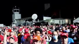 No social distancing, few masks as large crowd attends Trump rally in Florida