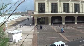 Storm: Gust at 110 km / h and waves of 5 meters in Biarritz