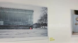 Things unattended and suspicious items. Project of the art group Hutkasmachnaa Studio in the Art-Belarus gallery in Minsk