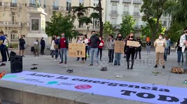 Global Climate Action Day event in Madrid on 25th September, 2020.