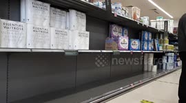 Toilet paper shelves left half-empty as panic buying returns to UK supermarkets