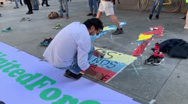Global Climate Action Day event in Madrid on 25th September, 2020.