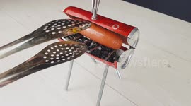 How to make a tiny BBQ from a Coke can