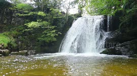 Janet's Foss Waterfall in the Yorkshire Dales National Park