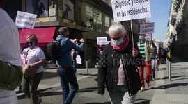 Manifestación en Madrid por la aprobación de una ley de residencias