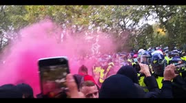 Police forced back by anti-lockdown protesters in London's Hyde Park