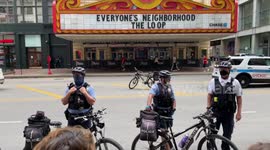 Breonna Taylor Protest outside popular Chicago Theater