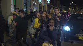 Chaos on UK streets at closing time on first Saturday since 10 pm curfew