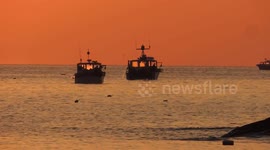 Lobster Fishing Off Massachusetts