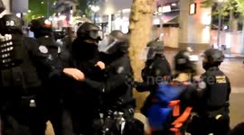 US: Police Officers Pin Journalist To The Ground During Portland Protest
