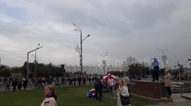 Belarus: Anti-Lukashenko protesters hold people's inauguration march in Minsk