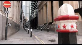 4K footage shows a deserted City of London amid fears of COVID second wave