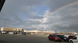Clear and crisp double rainbow in Chicago 1