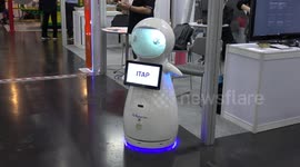 Cool robot innovations displayed at trade show in Bangkok, Thailand