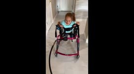 Girl with cerebral palsy in California rocks out with Chris Jericho's 'Fozzy Judas' theme song