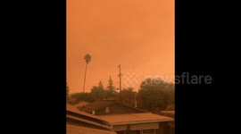 US: Skies Turn Orange In Santa Rosa, California Due To Wildfires