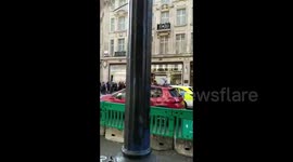 UK: Bus Strikes Woman At Oxford Circus In London