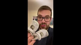 UK dad predicts baby daughter's obsession with shoes