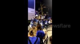 US: Hundreds Gather And Celebrate Tampa Bay Lightning’s Stanley Cup Win Outside Arena