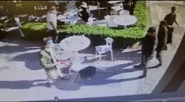 Shocking footage of a police officer in Argentina getting stabbed to death by man with mental disorders