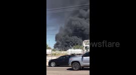 Large fire erupts at recycling plant in Albuquerque, New Mexico