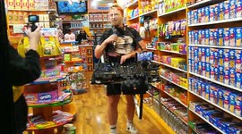 Mobile DJ seen taking over shop on Charing Cross road