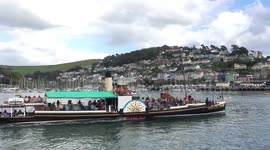 Tourist steam paddle boat in Dartmouth