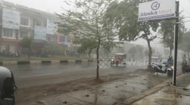 Thunderstorm in Aceh, Indonesia