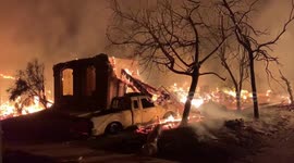 High definition footage captures Glass Fire devastation in California wine country