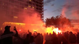 Fans fire up PAOK with flares and chanting before Champions League clash with Krasnodar