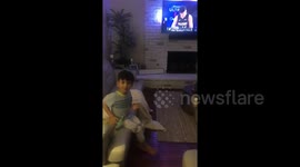 5-year-old boy honors legendary Lakers broadcaster Chick Hearn during Game 1 of NBA Finals