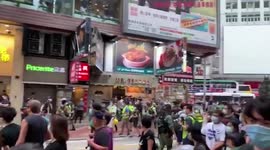 Hong Kong: Over 60 Protesters Arrested On National Day