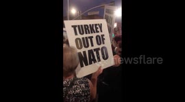 US: Armenians Protest Outside Azerbaijan Consulate In LA 4