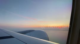Sunrise seen from the plane