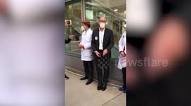 Medics Protest During Trump Biden Debate In Cleveland, Ohio