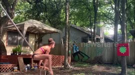 Successful Handstand Shot By The Foot Archer