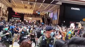 Hong Kong: Police Storm Mall In Causeway Bay During Crackdown On China Day Protests 2