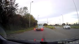 Close call road rage UK