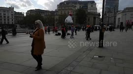 Nigerian Protest Against The Nigerian Government  In Trafalgar Square