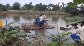 When authorities in rural India refused to build a bridge for one local community, they built their own, using a pulley and raft