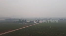 Vineyards Englufed With Smoke From California Glass Fire