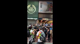 Kim Jong-Un impersonator draws a crowd in Hong Kong’s Causeway Bay Area