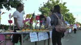 Illuminated Boats Celebrate Buddhist Lent In Thailand
