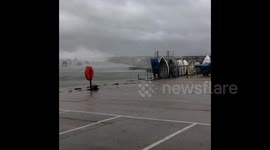 UK: Storm Alex Brings High Winds And Rough Surf To Southern England And Wales